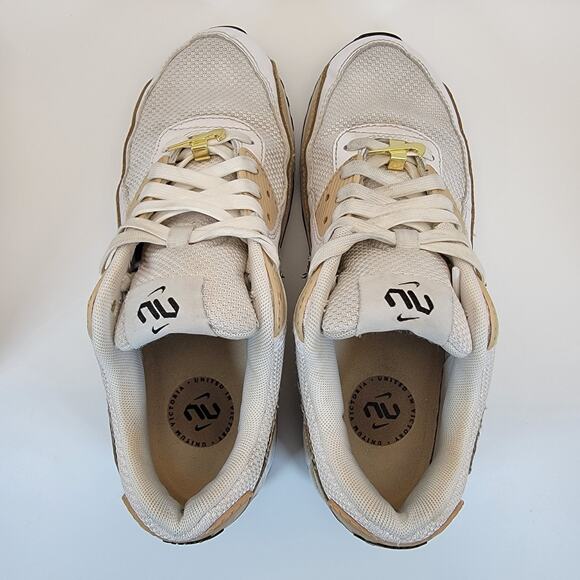 Nike Air Max 90 United In Victory White Hemp FB2617-100 Women’s Size 7 Sneakers - Picture 10 of 13